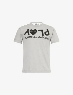 COMME DES GARCONS PLAY Reverse-logo-print cotton-jersey T-shirt