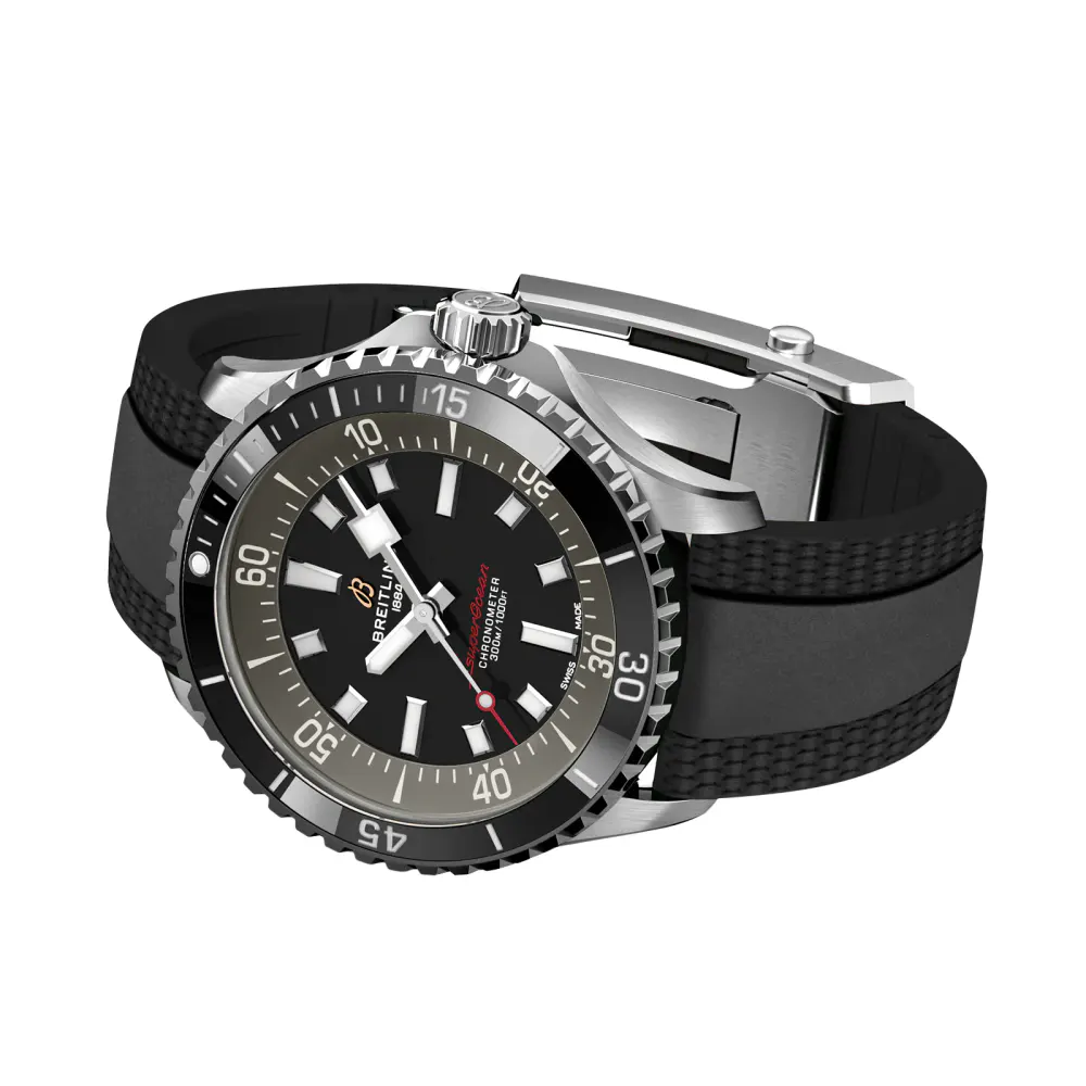 Breitling Superocean 42mm UK Edition Mens Watch Grey Rubber in Grey, additional product view 3