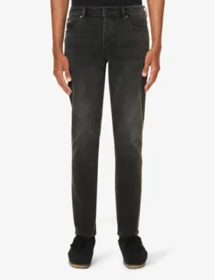 NEUW Lou Slim Straight Mid-Rise Stretch-Denim Jeans - 31/30 in Moonshake, additional product view 3