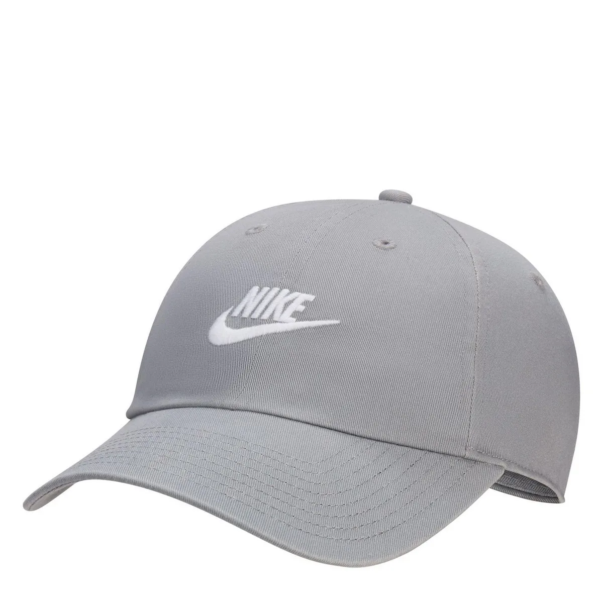 For Him Nike Sportswear Heritage 86 Futura Washed Hat in Grey/White – Accessories