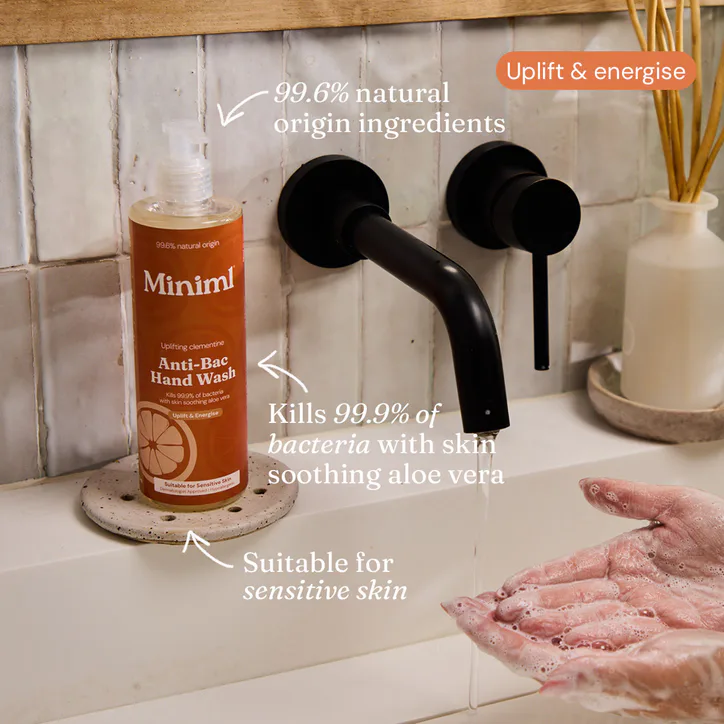 Miniml Anti-Bac Hand Wash Uplifting Clementine 400ml, additional product view 2
