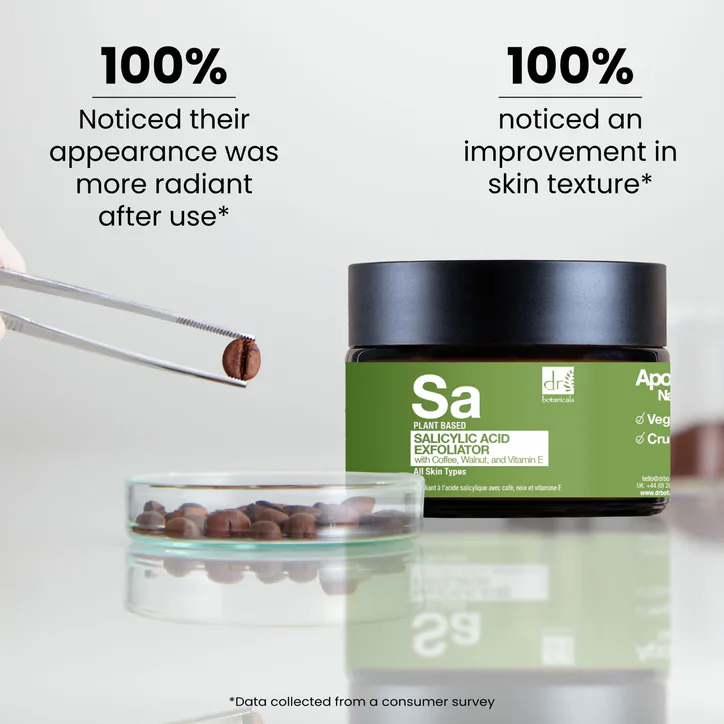 Dr. Botanicals Salicylic Acid Exfoliator with Coffee, Walnut & Vitamin E 60ml detail 3
