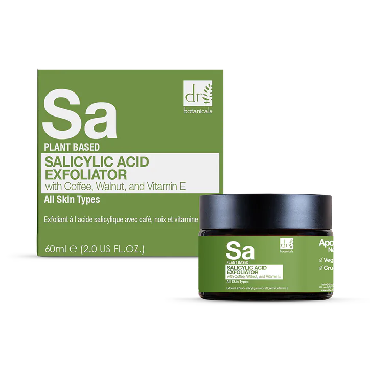 Dr. Botanicals Salicylic Acid Exfoliator with Coffee, Walnut & Vitamin E 60ml