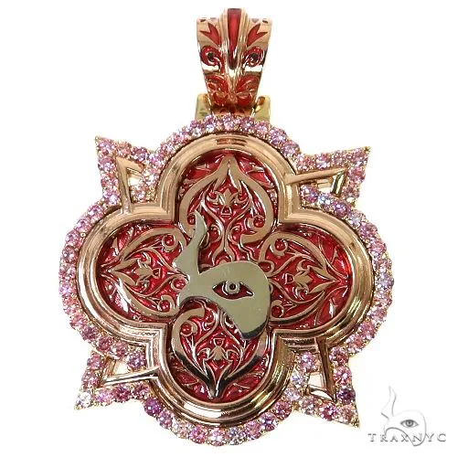 RINA - For Him CUSTOM CVD For Him Logo Diamond Pendant 68907 in Rose Gold – Pendant