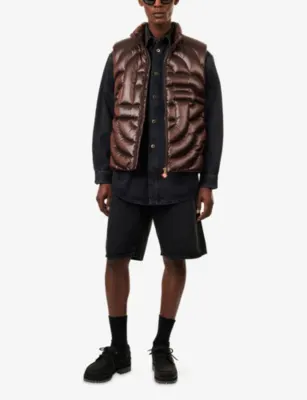 CASABLANCA Quilted Down Woven Puffer Gilet detail 2
