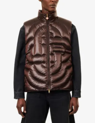 CASABLANCA Quilted Down Woven Puffer Gilet detail 3