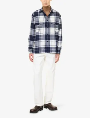DUNHILL Tartan Cashmere Overshirt detail 2