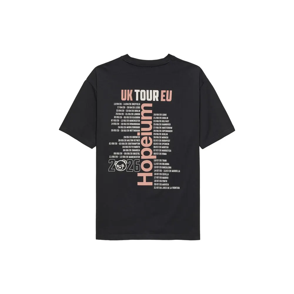 Hopeium Hopeium Tour Tee Sn64 in Black, additional product view 2