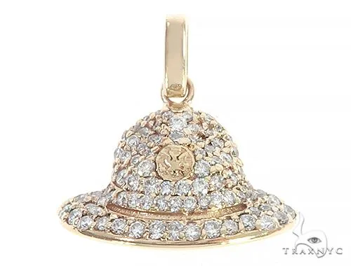 RINA - For Him CUSTOM 14K Yellow Gold Custom Made Hat Pendant 65286 – Pendant