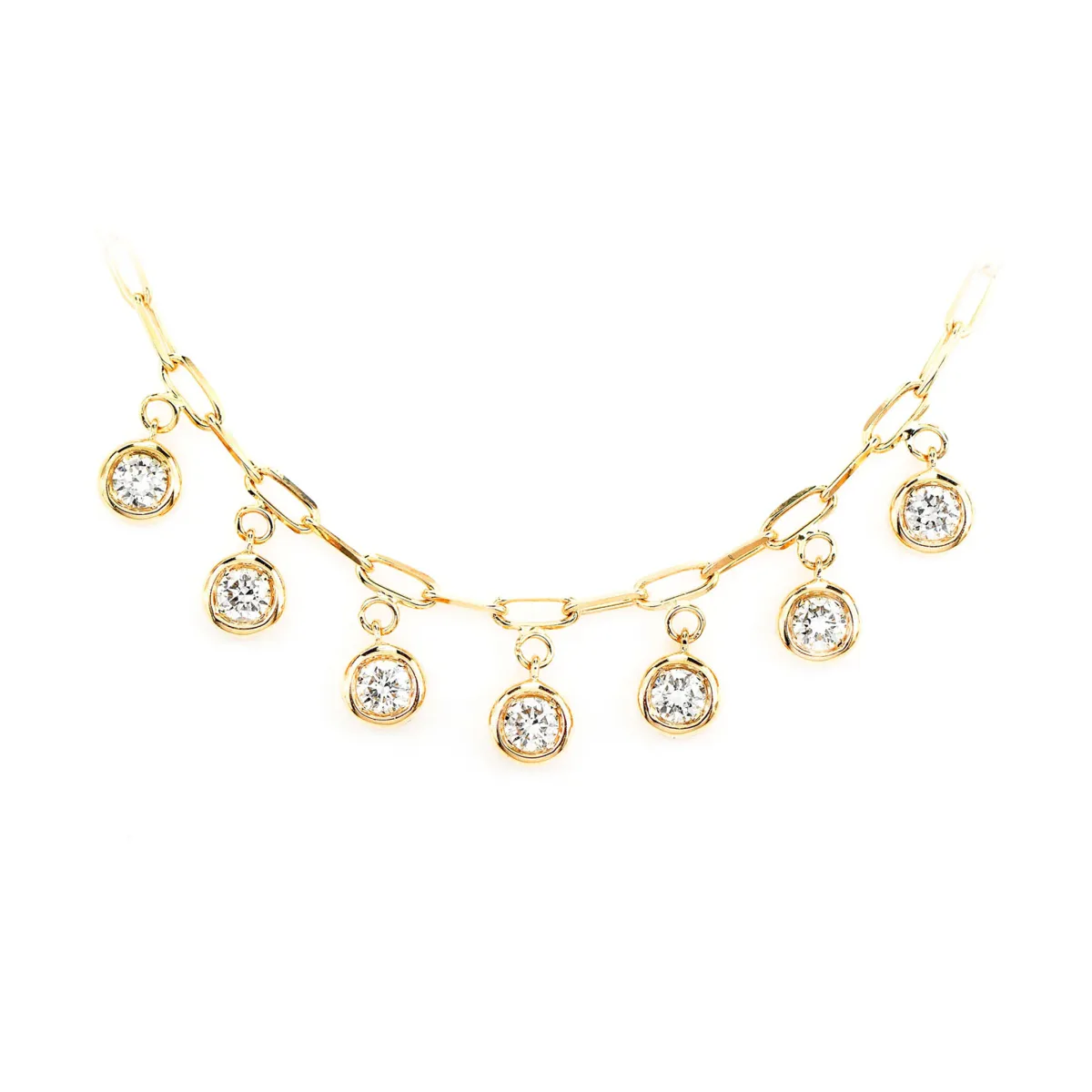 For Him Bezel Diamond Drop Necklace