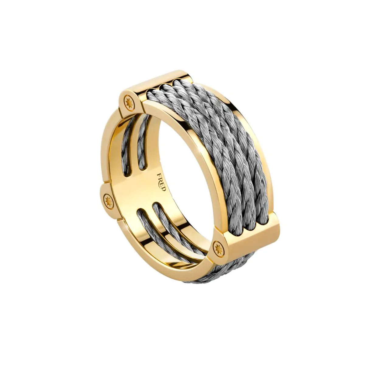 Fred Force 10 18ct Yellow Gold Cable Winch Ring