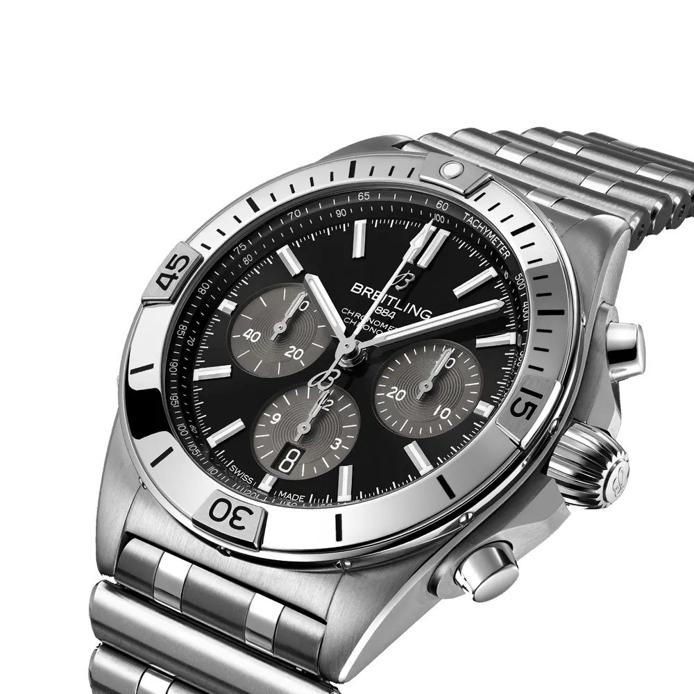 Breitling Chronomat B01 UK Exclusive 42mm Mens Watch Black in Black, additional product view 3