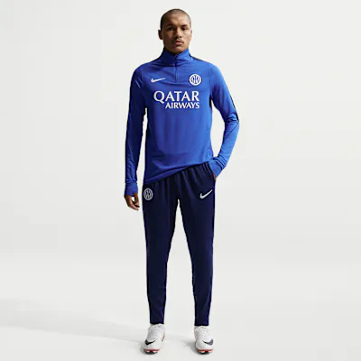 Nike Inter Milan Strike Men's Nike Dri-FIT Football Knit Pants - Blue Void/Lyon Blue/White