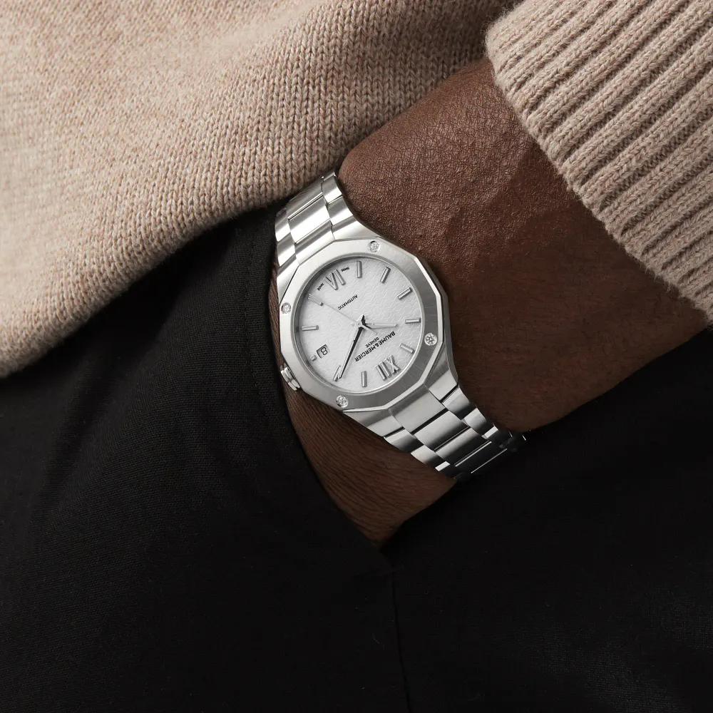 Baume & Mercier Riviera 36mm Unisex Watch Mother Of Pearl in Silver, additional product view 3
