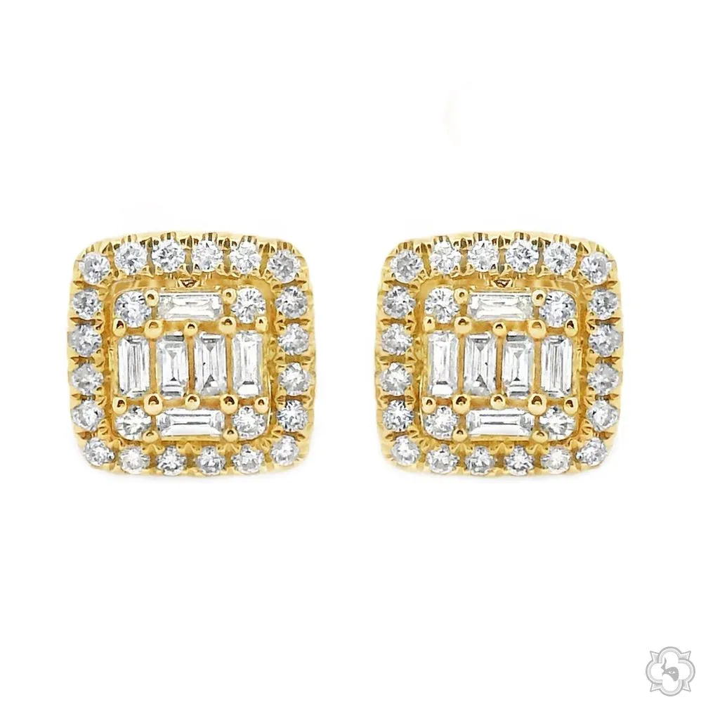 ANNA - UNITED 18K Gold Diamond Earrings 67012 in Yellow Gold – Earrings