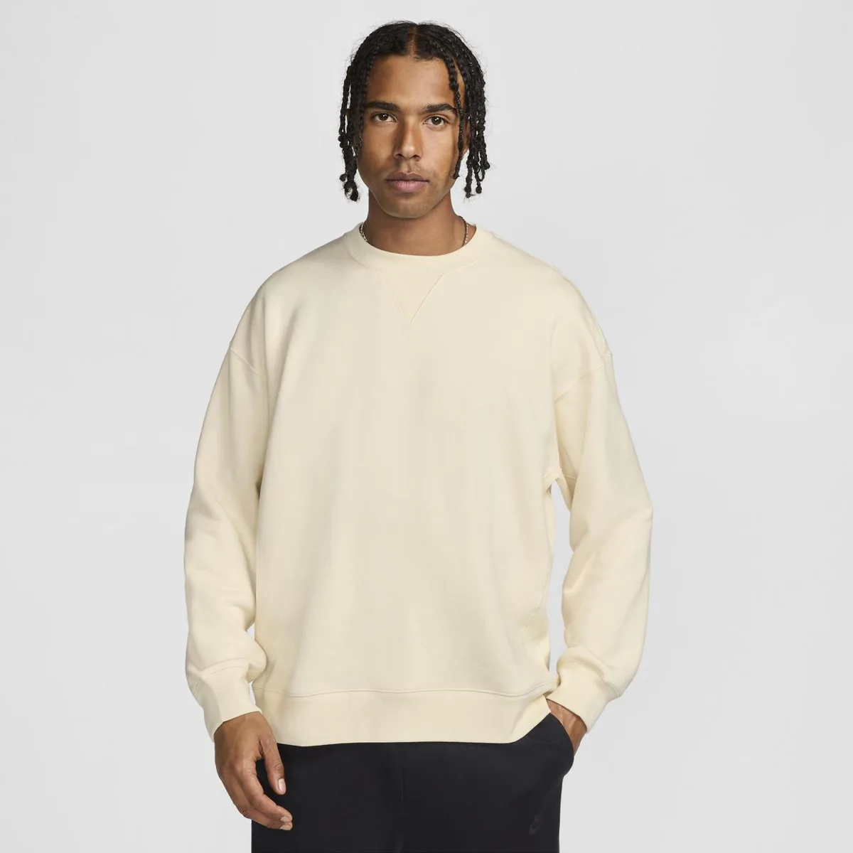 For Him Nike Wool Classics Crew Sweater in Pure – Clothing