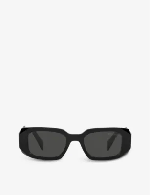 PRADA PR 17WS rectangular-frame acetate sunglasses