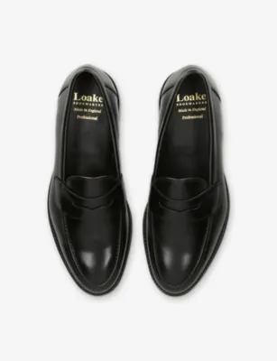 LOAKE Imperial Leather Loafers - EUR 43.5 / 9.5 UK MEN in BLACK, additional product view 2