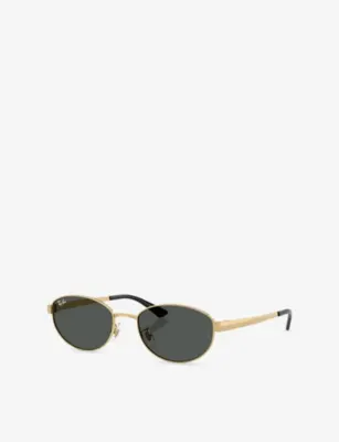 RAY-BAN RB3774D Oval Metal Sunglasses detail 2