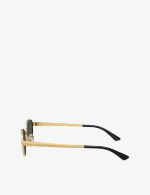 RAY-BAN RB3774D Oval Metal Sunglasses detail 3