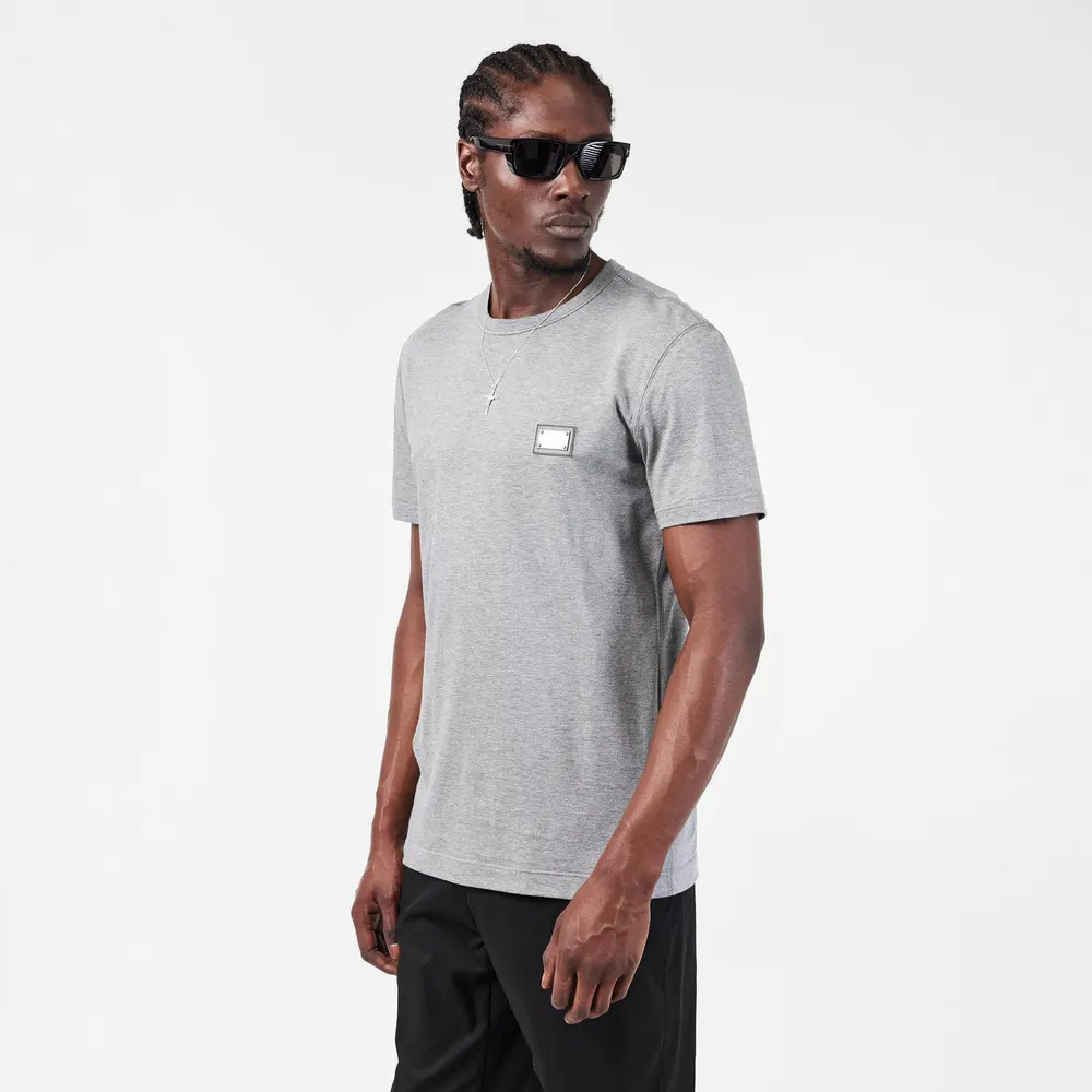 Dolce and Gabbana Men's Cotton Plate T-Shirt detail 3