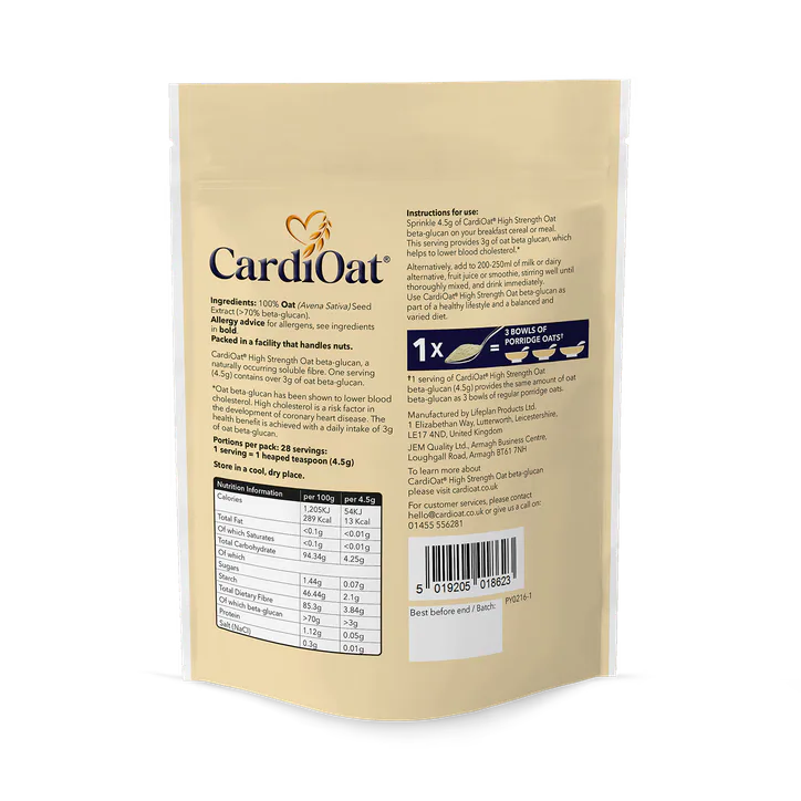 CardiOat High Strength Oat Beta-Glucan Powder 126g detail 2