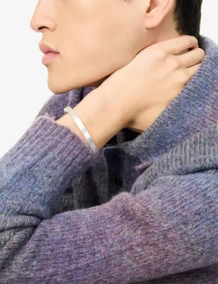 NINETWOFIVE Boulos Sterling Silver Bangle Bracelet detail 2