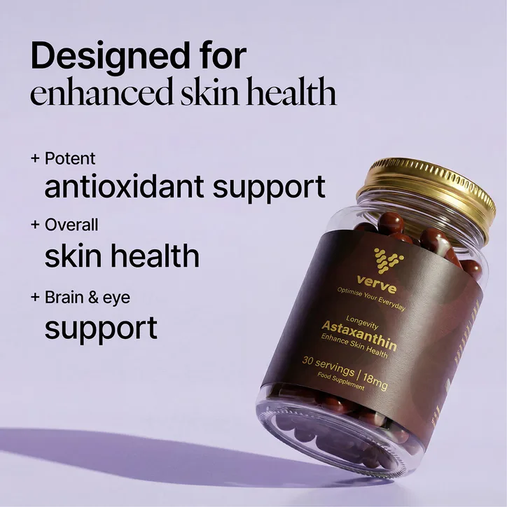 Verve Astaxanthin 18mg - Longevity & Skin Health Support - 30 Servings detail 2