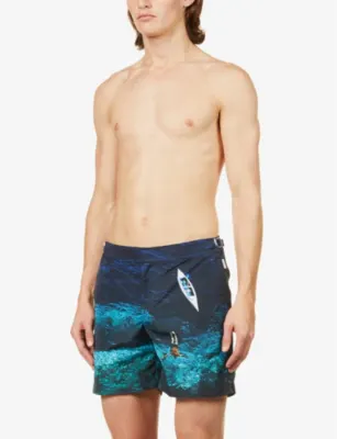 ORLEBAR BROWN Bulldog Photo graphic-print slim-fit swim shorts detail 3