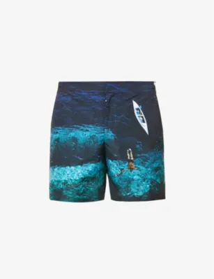 ORLEBAR BROWN Bulldog Photo graphic-print slim-fit swim shorts