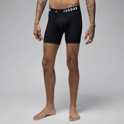 Jordan Men's Flight Cotton Core Boxer Briefs (3-Pack) - Black