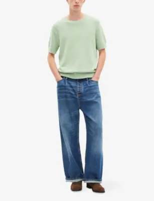 THE KOOPLES Round-Neck Short-Sleeve Cotton-Blend Jumper detail 2