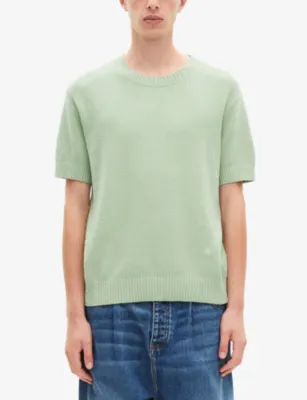 THE KOOPLES Round-Neck Short-Sleeve Cotton-Blend Jumper detail 3