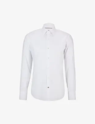 BOSS Regular-fit long-sleeved cotton-poplin shirt - LIGHT/PASTEL BLUE detail 2