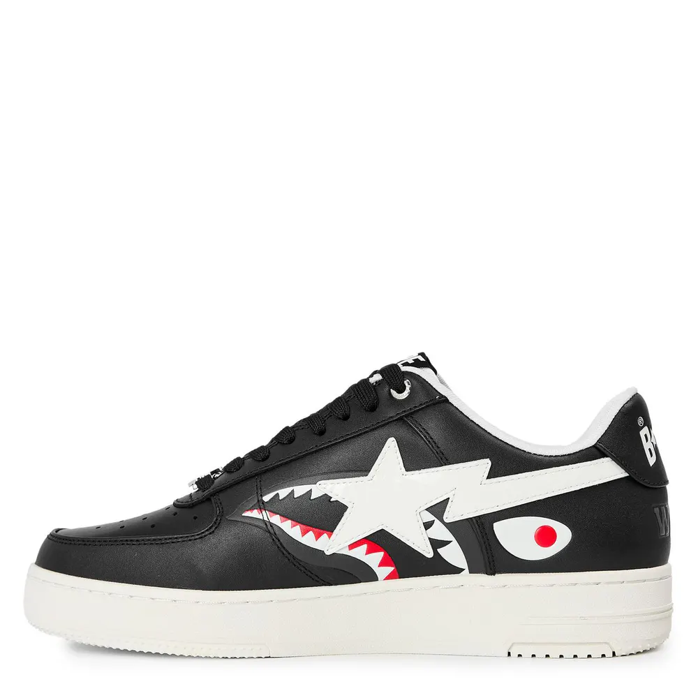 A Bathing Ape Men's Shark Sta Shark-Tooth Low-Top Trainers detail 2