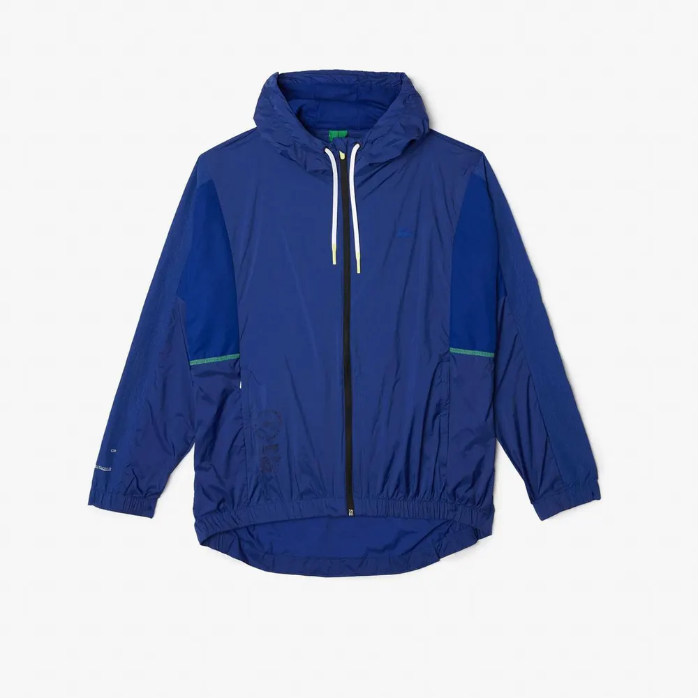 Lacoste Colour-Block Windbreaker in Blue, additional product view 3