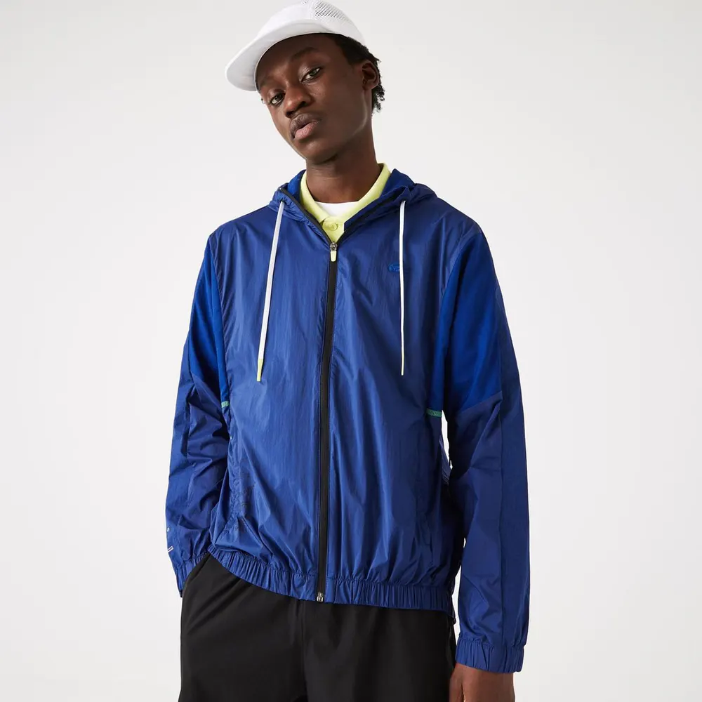 Lacoste Colour-Block Windbreaker in Blue – Clothing
