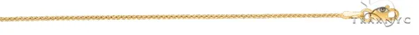 JALGAS - ROYAL CHAIN GROUP 14k Yellow Gold Shiny Round Diamond Cut Wheat Chain 1.1mm 38173 in 18 Inches / Yellow – Chain