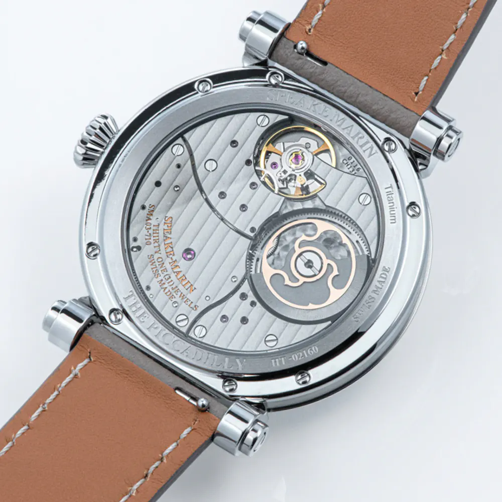 Speake Marin Resilience Titanium 38mm Watch in White, additional product view 3