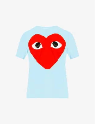 COMME DES GARCONS PLAY Big Heart cotton-jersey T-shirt detail 2