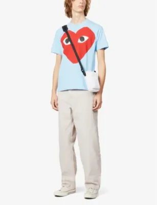 COMME DES GARCONS PLAY Big Heart cotton-jersey T-shirt detail 3