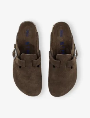 BIRKENSTOCK Boston Suede Clogs - EUR 43.5 / 9.5 UK MEN in CARAFE BROWN, additional product view 2
