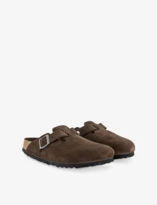 BIRKENSTOCK Boston Suede Clogs - EUR 43.5 / 9.5 UK MEN in CARAFE BROWN, additional product view 3