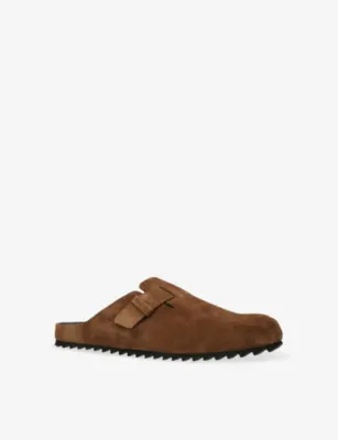 OFFICINE CREATIVE Agorà 012 Suede Mules - EUR 45 / 11 UK MEN in Dark Brown, additional product view 3