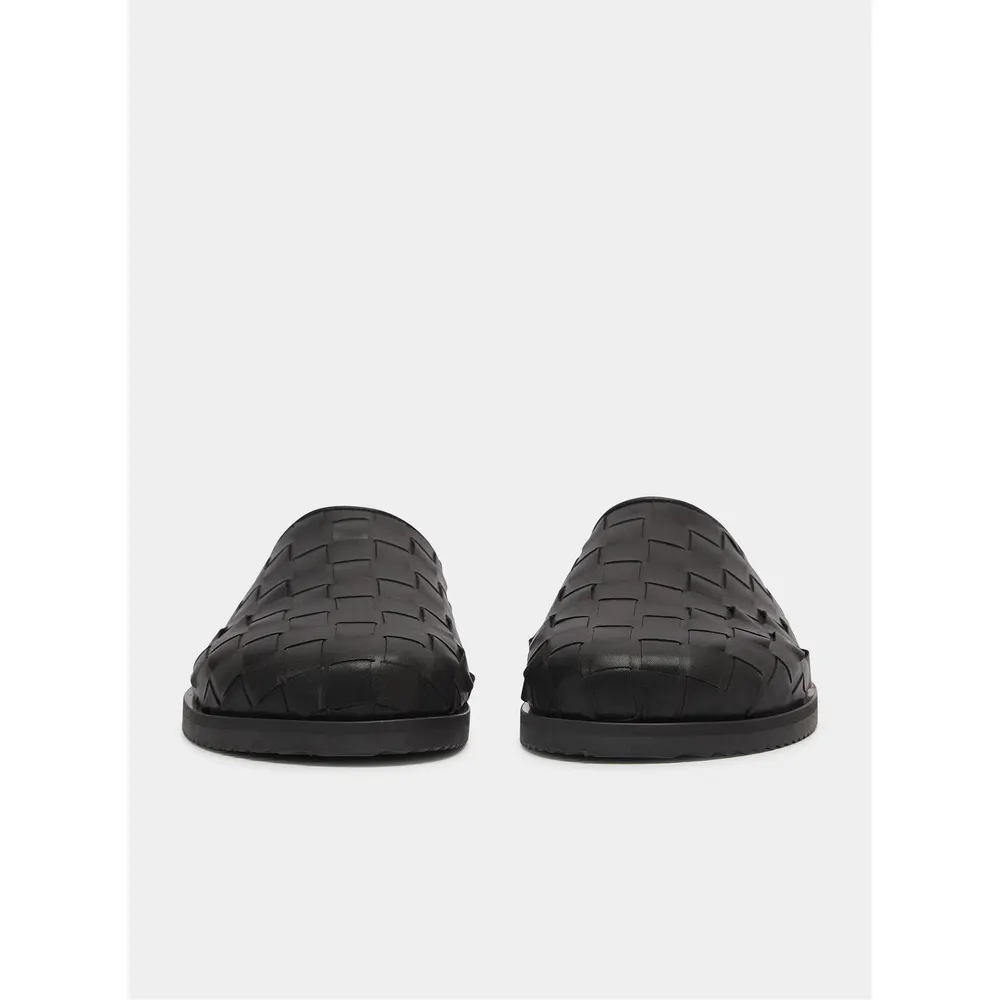 BELIER Men's Riviera Slider Sandals in Black, additional product view 2