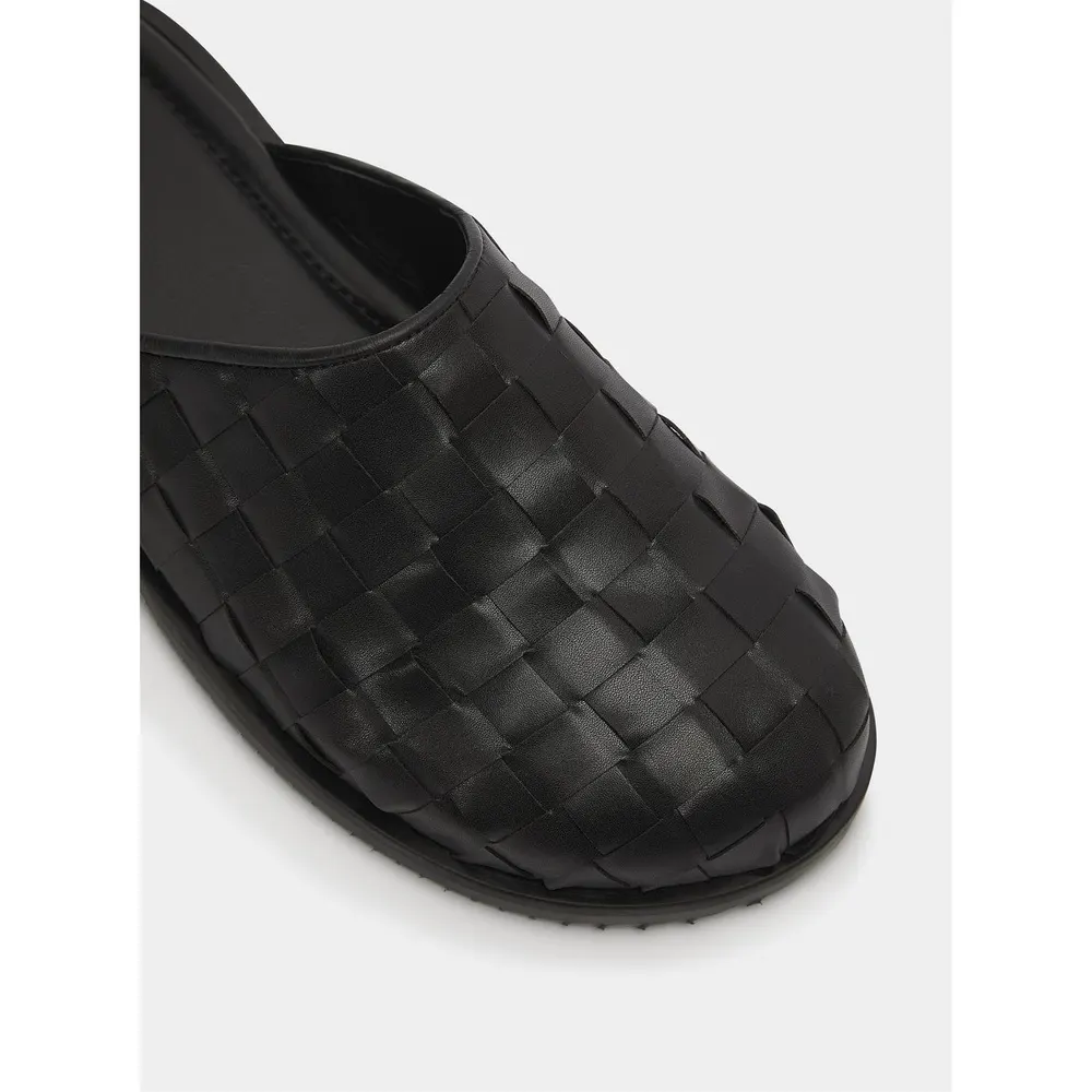 BELIER Men's Riviera Slider Sandals in Black, additional product view 3