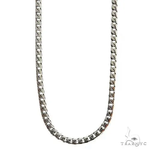 JALGAS - GOLDEN MOON Silver Solid Franco Link Chain 1.9mm 16 Inches 69802 – Chain