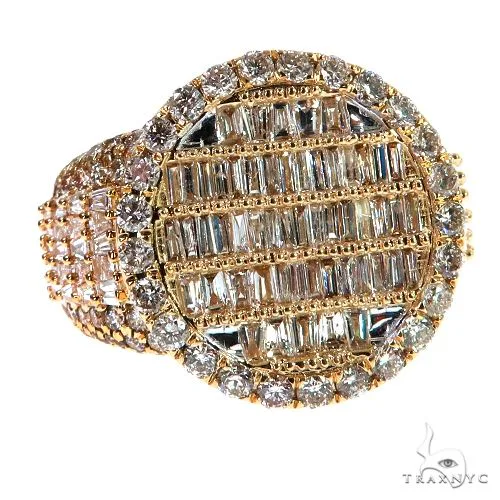 AHMED - MOON JEWELRY 14K Gold Baguette Diamond Ring 67923 in Rose / 8 – Ring