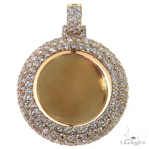 RINA - For Him CUSTOM Double Side Spinning Diamond Photo Pendant 68476 in Rose Gold – Pendant