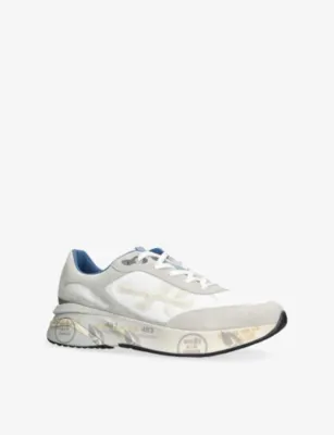 PREMIATA Moerun Suede and Mesh Trainers - EUR 41 / 7 UK MEN in White, additional product view 3